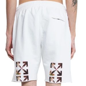 Off-White Sprayed Caravaggio Sweatshorts